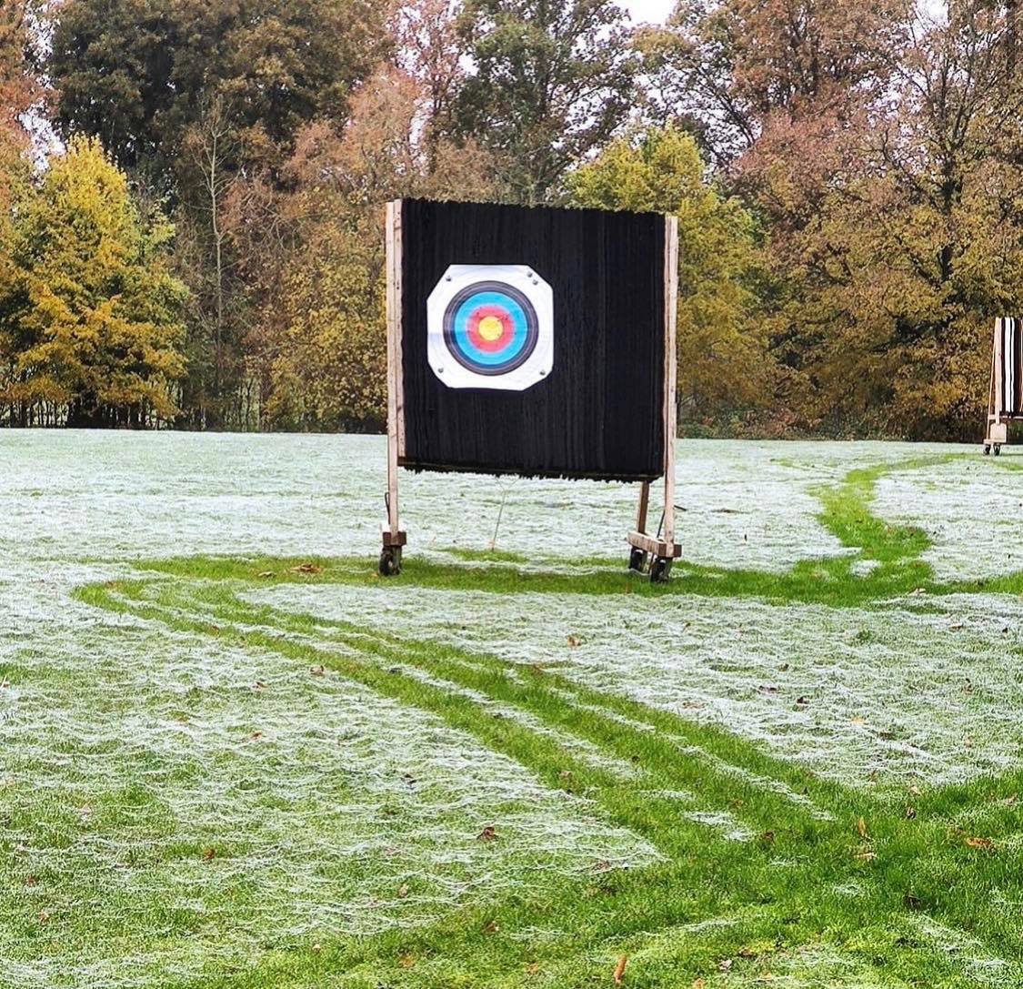 A frosty archery range